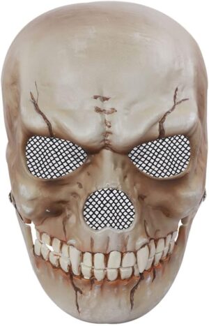 Masque Beetlejuice en latex avec mâchoire mobile