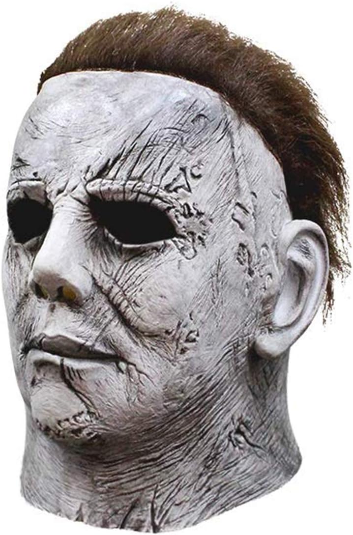 Masque Michael Myers gris en latex pour cosplay Halloween – Image 2