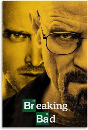 Poster vintage Breaking Bad couverture de film 30x45 cm Style 1