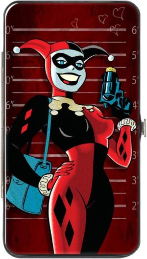 Portefeuille à charnière Harley Quinn multicolore pour femme