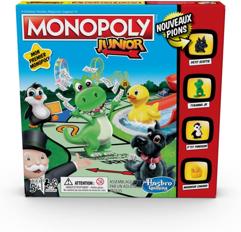 Monopoly Junior version française pour 2 à 4 joueurs
