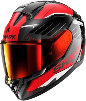 Casque moto intégral Deadpool SHARK RIDILL 2 BERSEK noir rouge KRA taille L