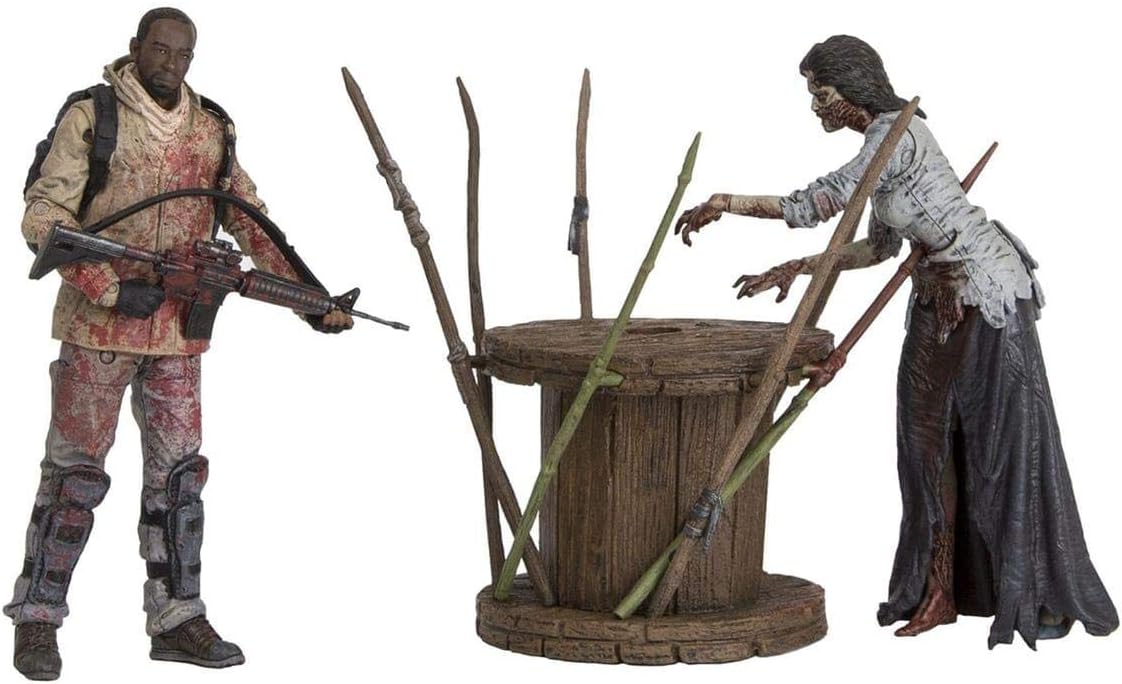 Figurine McFarlane The Walking Dead Morgan et zombie empalé – Image 2