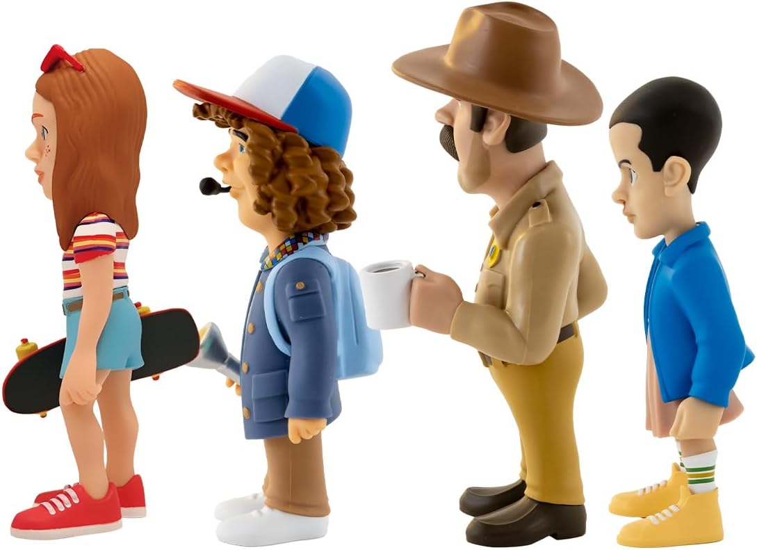 Pack 4 figurines Minix Stranger Things 7cm avec Eleven, Dustin, Hopper et Max – Image 5