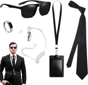 Kit 5 accessoires de déguisement Men in Black pour agent secret