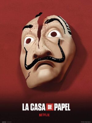 Affiche Masque Erik La Casa De Papel 30 x 40 cm