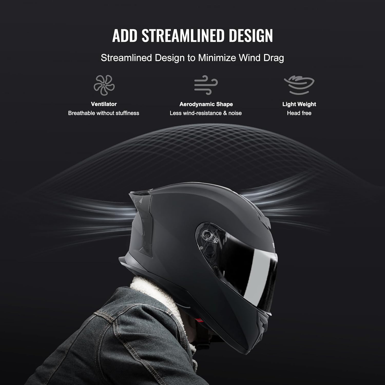 Casque moto intégral Deadpool avec emplacement Bluetooth et lentille interchangeable – Image 5