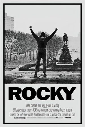 Poster du film Rocky 61 cm x 91,5 cm avec poster surprise