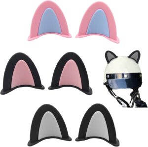 Set 3 pièces d’oreilles de chat en PP pour casque moto Deadpool