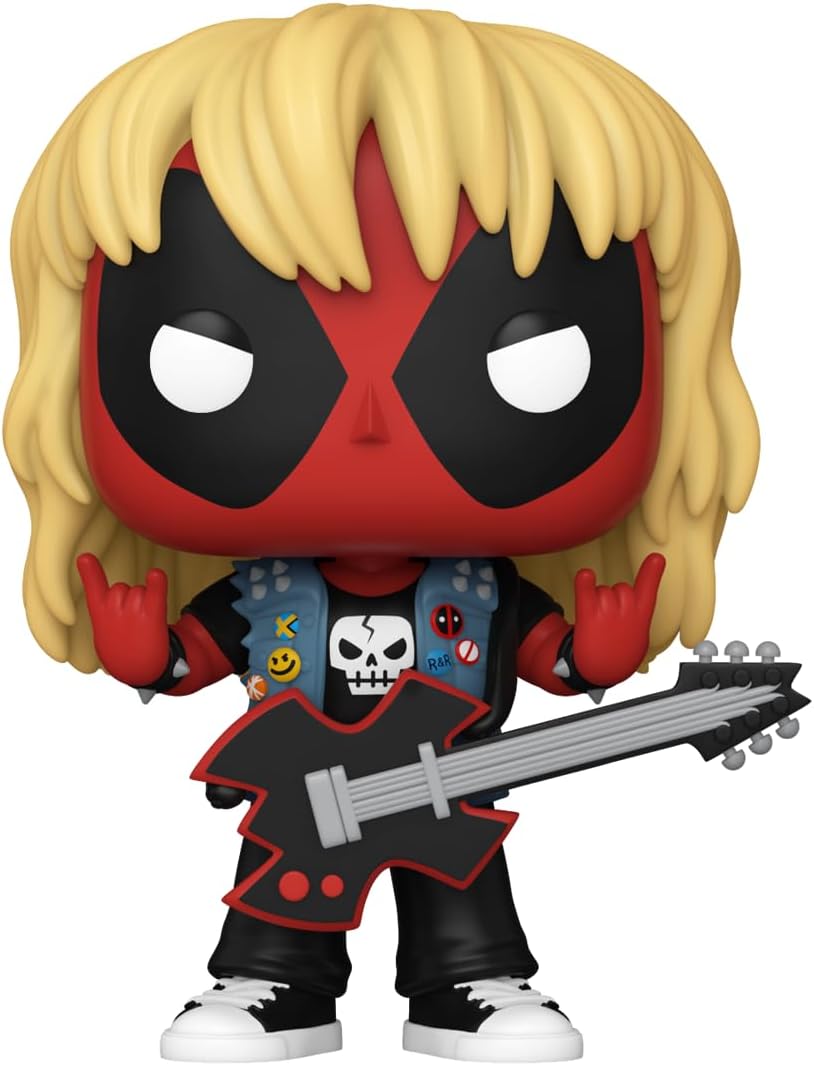 Figurine Funko Pop! Marvel Deadpool en vinyle, membre de groupe heavy metal – Image 2