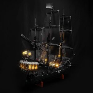 Kit d'éclairage LED décoratif compatible avec Lego Pirate des Caraïbes Captain Jack Sparrow's Pirate Ship 10365