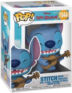 Figurine Funko Pop Disney Stitch avec ukulélé, format POP! 4"
