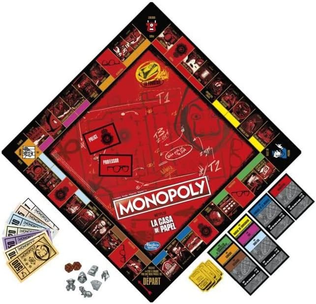 Jeu de plateau Monopoly La Casa de Papel en version française, 2 à 6 joueurs – Image 4