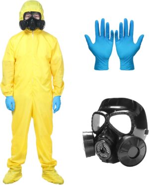 Déguisement Breaking Bad Hazmat jaune avec accessoires XXL