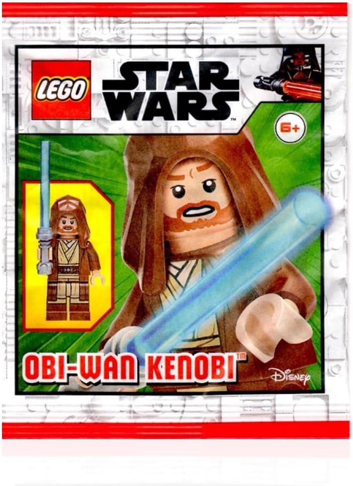 Mini-figurine Obi-Wan Kenobi LEGO Star Wars Épisode 2 Clone Wars avec robe marron et capuche – Image 5