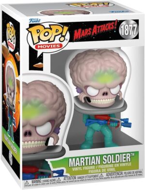 Funko Pop Alien Soldier de Mars Attacks en vinyle 9,5 cm