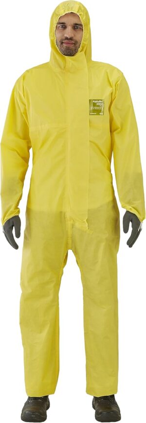 Combinaison jaune Breaking Bad AlphaTec 2300 type 3/4/5 avec gants