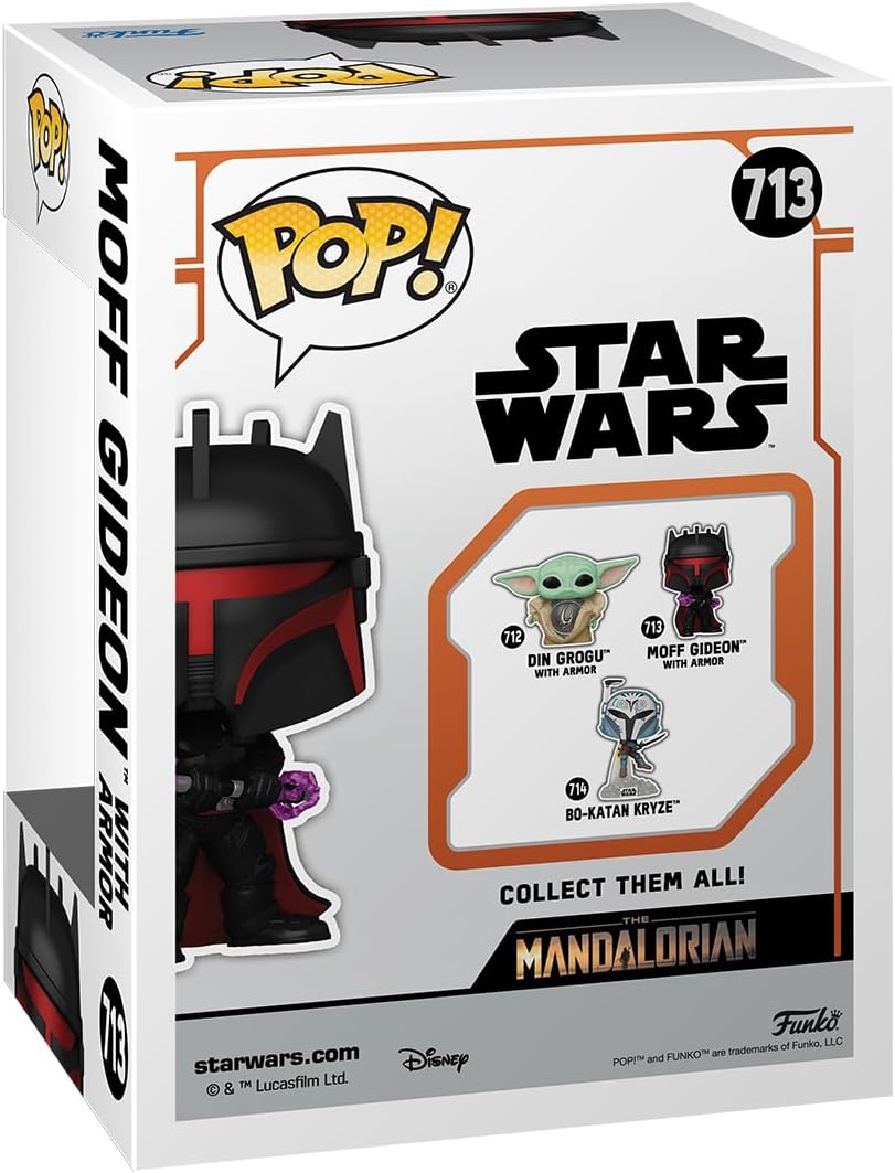 Figurine Funko Pop! Moff Gideon with Armor en vinyle, Star Wars The Mandalorian – Image 3