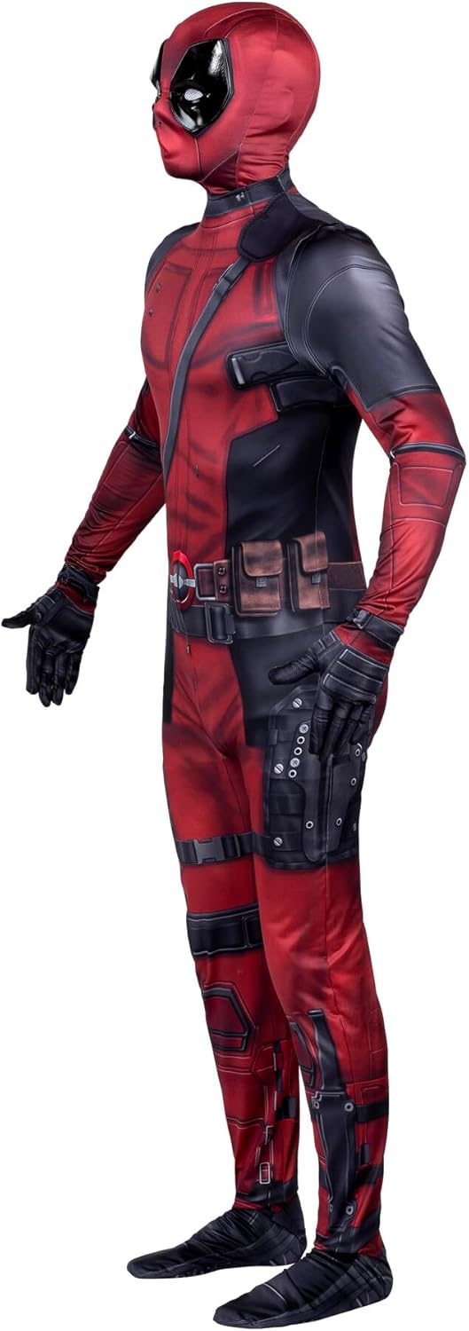 Costume Zentai Marvel Deadpool adulte avec fentes au poignet – Image 7