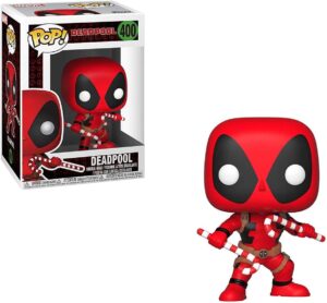 Figurine Funko Pop! Marvel Deadpool Holiday avec candy canes en vinyle