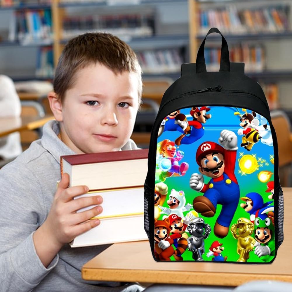 Sac à dos enfant Super Bros grande capacité réglable – Image 7