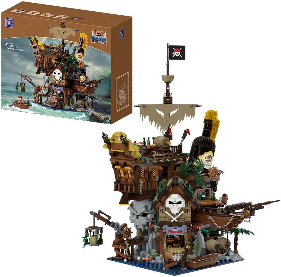 PAN TASY Taverne de pirates modulaire avec bar terrasse, 58 cm
