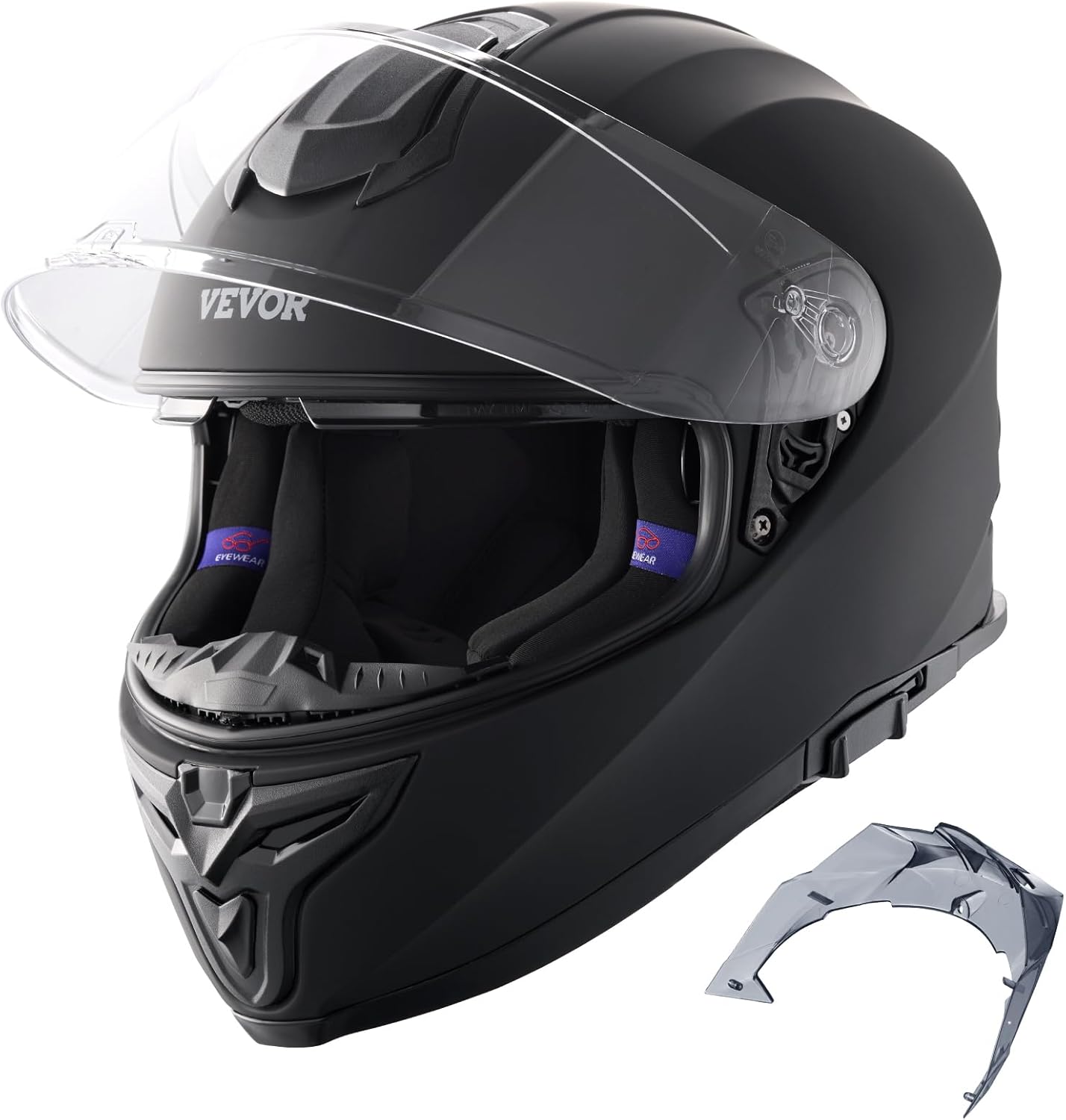 Casque moto intégral Deadpool avec emplacement Bluetooth et lentille interchangeable