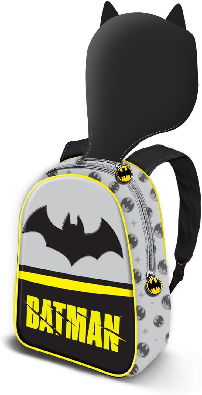 Sac à dos Batman Chibi à capuche gris, 26 x 31 cm, 8,5 L – Image 2