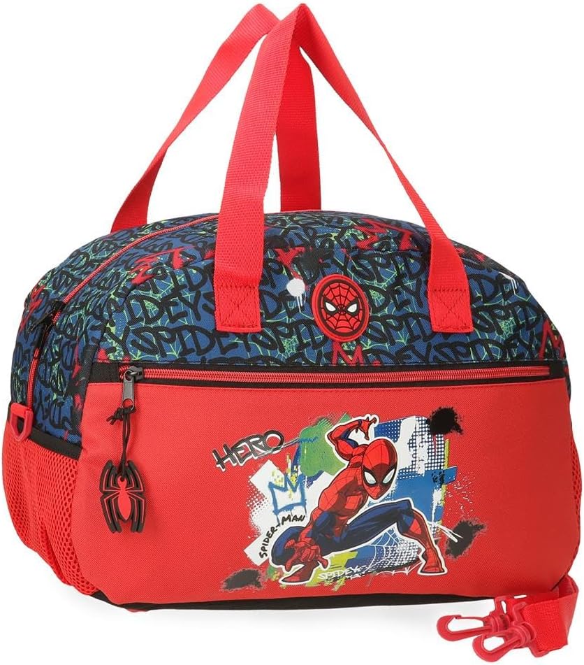 Sac à dos scolaire Marvel Spiderman en polyester avec bretelles réglables