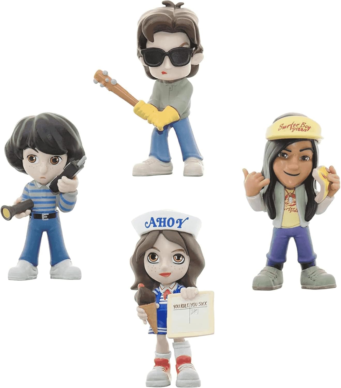 Stranger Things Magic Capsules lot de 5 figurines avec Robin, Mike, Jonathan et Argyle – Image 2