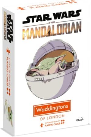 Jeu de 54 cartes Star Wars The Mandalorian avec Grogu, version française