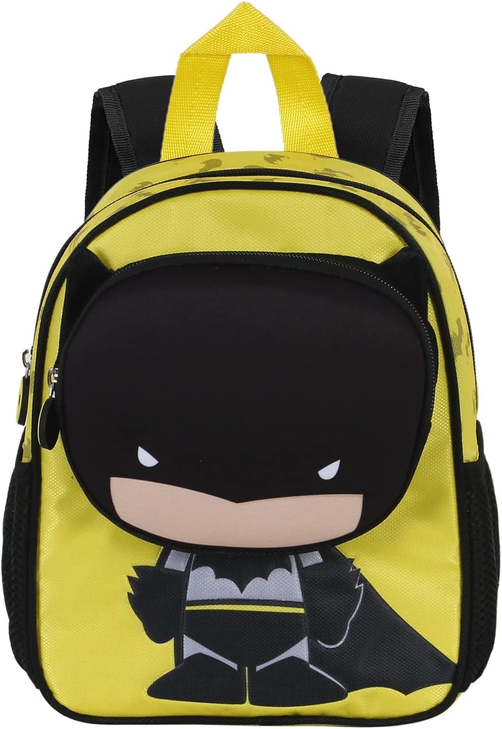 Sac à dos Pocket Batman DC Comics jaune avec poche avant en relief – Image 2