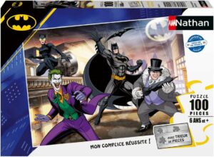 Puzzle Batman Nathan 100 pièces, les ennemis dès 6 ans