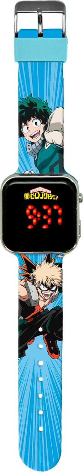 Montre numérique automatique enfant My Hero Academy, bracelet en silicone 4008