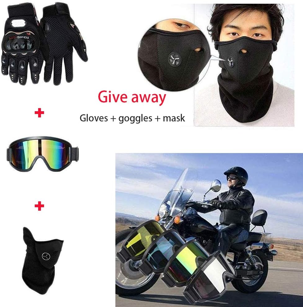 Casque tout-terrain Harley Quinn avec lunettes, gants et masque facial – Image 7