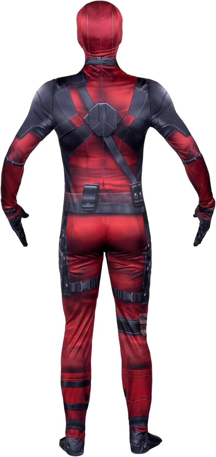 Costume Zentai Marvel Deadpool adulte avec fentes au poignet – Image 8