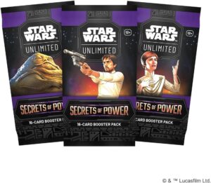 Star Wars Unlimited Secrets of Power, booster anglais de 16 cartes