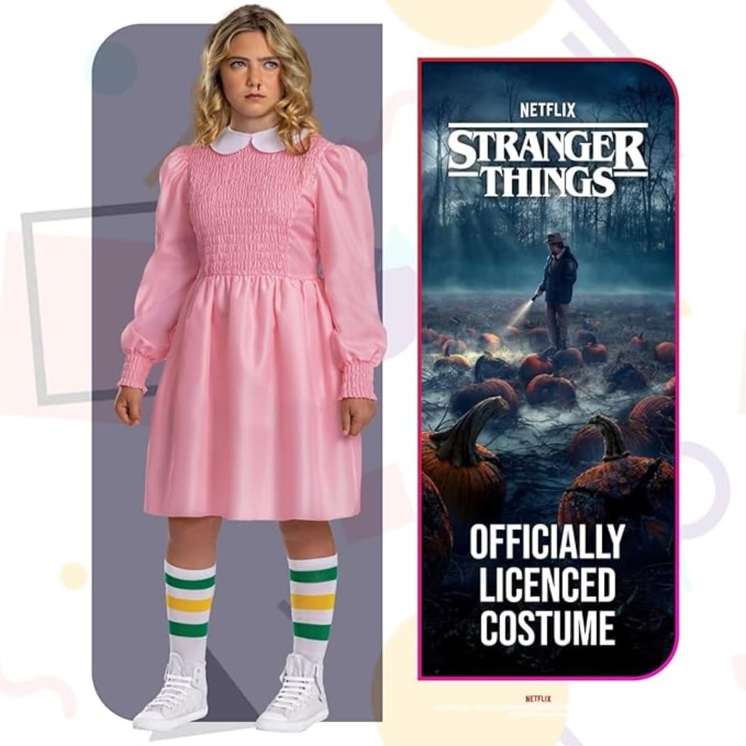 Costume Eleven Stranger Things avec robe et chaussettes – Image 3
