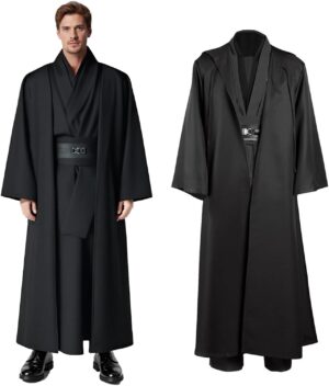 Déguisement Star Wars homme à capuche, ensemble guerrier médiéval