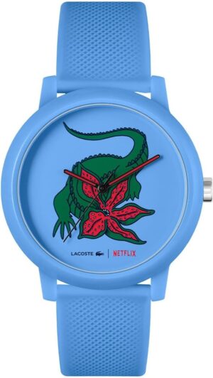 Montre homme Lacoste.12.12 x Netflix Stranger Things bleu en silicone