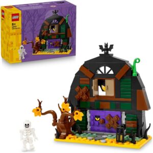 LEGO Grange d’Halloween 40721 avec squelette et accessoires