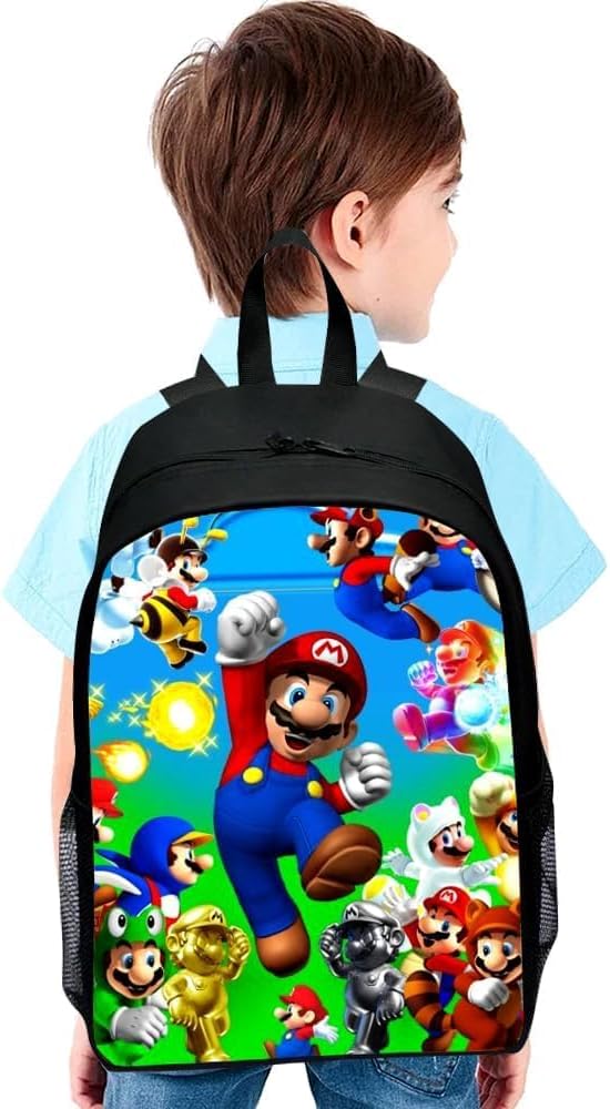 Sac à dos enfant Super Bros grande capacité réglable – Image 6