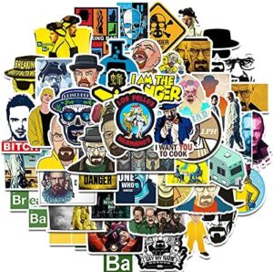 Lot de 50 autocollants Breaking Bad multicolores pour ordinateur portable