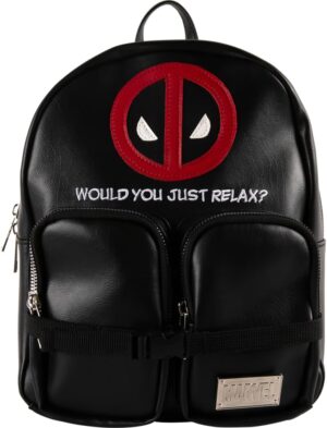 Sac à dos Marvel Deadpool noir en simili cuir