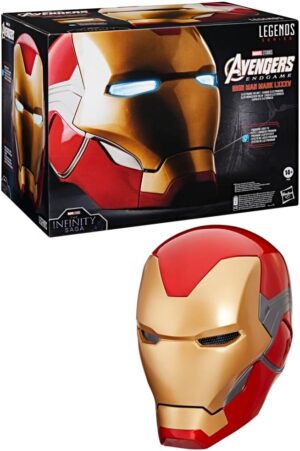 Casque électronique Premium Iron Man Marvel Legends avec effets lumineux, Avengers: Endgame