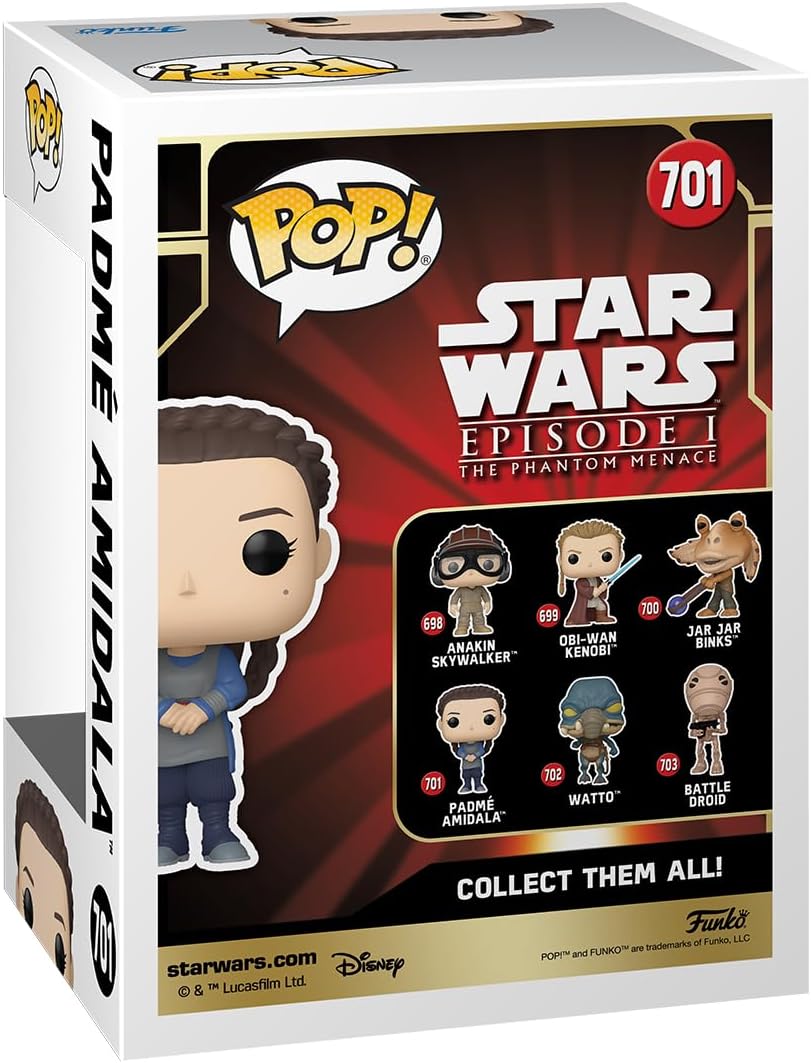 Figurine Funko Pop Star Wars Padmé Amidala Tatooine en vinyle 9,5 cm – Image 3
