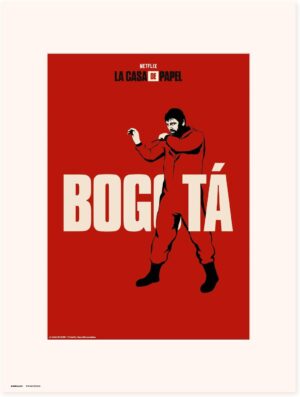 Art print Bogota La Casa de Papel Netflix 30 x 40 cm
