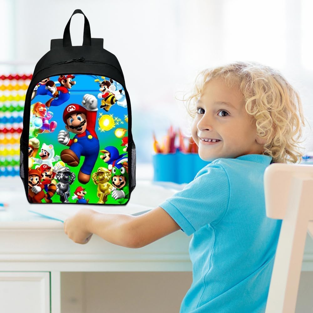 Sac à dos enfant Super Bros grande capacité réglable – Image 8