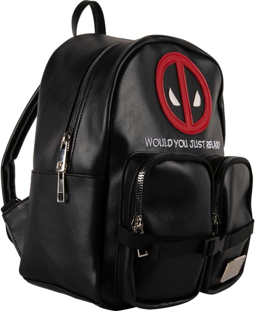 Sac à dos Marvel Deadpool noir en simili cuir – Image 3