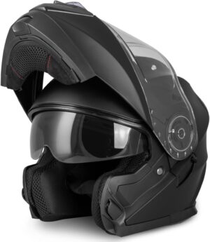 Casque moto modulable Deadpool avec visière solaire et PINLOCK